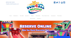Desktop Screenshot of fun4allinflatables.net